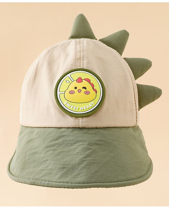 Babyhug Baseball Cap with Ear Applique & Patch Detailing Pink - Diameter 16 cm
