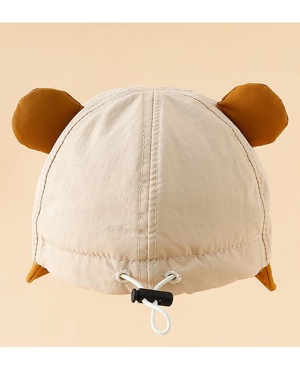 Babyhug Baseball Cap with Ear Applique & Patch Detailing Pink - Diameter 16 cm