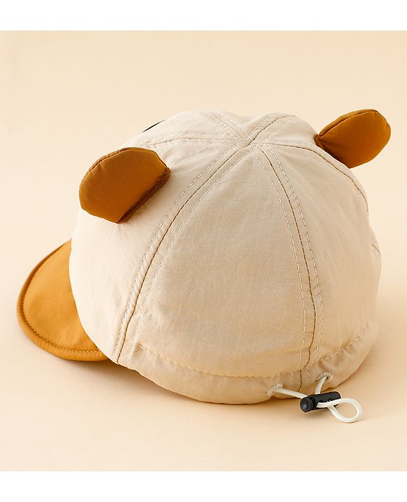 Babyhug Baseball Cap with Ear Applique & Patch Detailing Pink - Diameter 16 cm