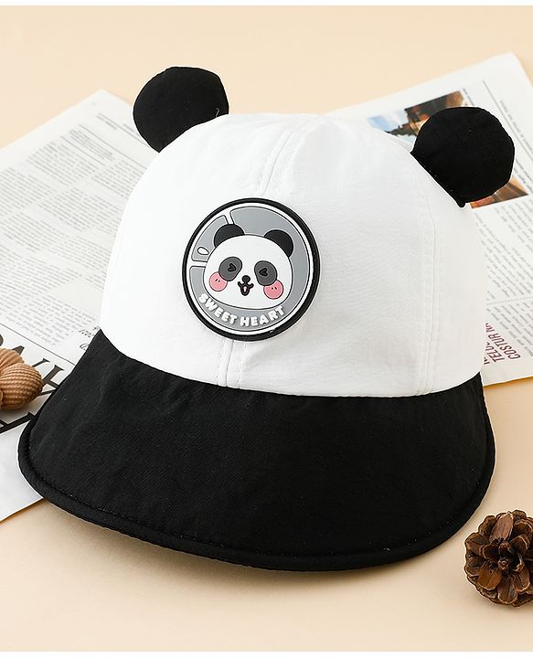 Babyhug Baseball Cap with Ear Applique & Patch Detailing Pink - Diameter 16 cm