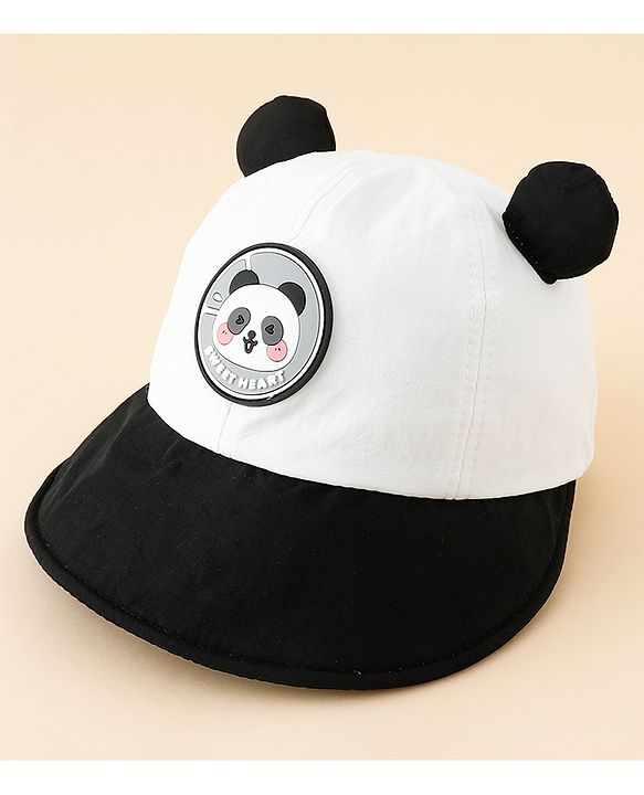 Babyhug Baseball Cap with Ear Applique & Patch Detailing Pink - Diameter 16 cm
