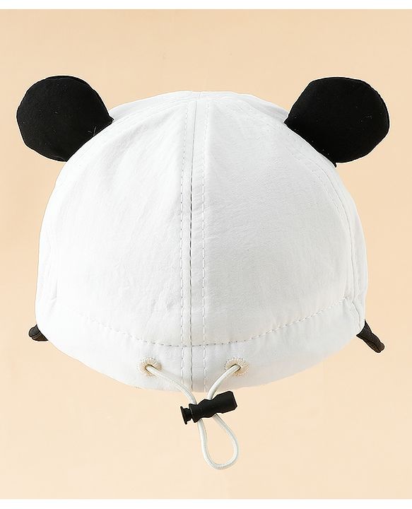 Babyhug Baseball Cap with Ear Applique & Patch Detailing Pink - Diameter 16 cm
