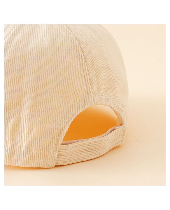 Babyhug Baseball Cap with Bear Embroidery & Ear Applique Beige - Diameter 17 cm