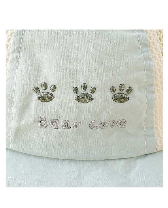 Babyhug Bucket Hat with Bear Embroidery & Ear Applique Light Pink - Diameter 16 cm