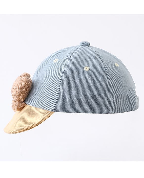 Babyhug Baseball Cap with Bear Applique Pink - Diameter 17 cm