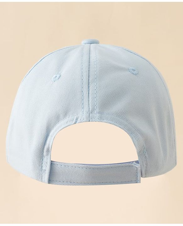 Pine Kids Cotton Baseball Cap With Heart & Star Applique Light Blue - Diameter 17 cm