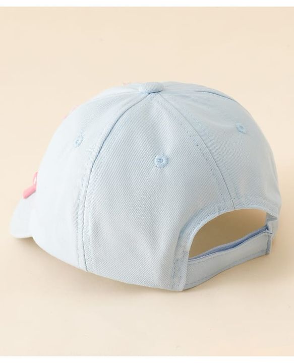 Pine Kids Cotton Baseball Cap With Heart & Star Applique Light Blue - Diameter 17 cm