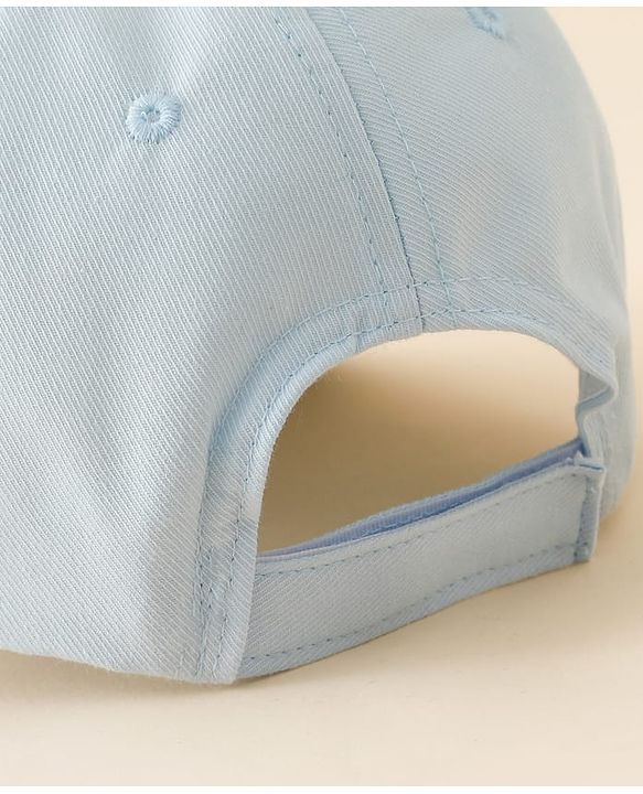Pine Kids Cotton Baseball Cap With Heart & Star Applique Light Blue - Diameter 17 cm