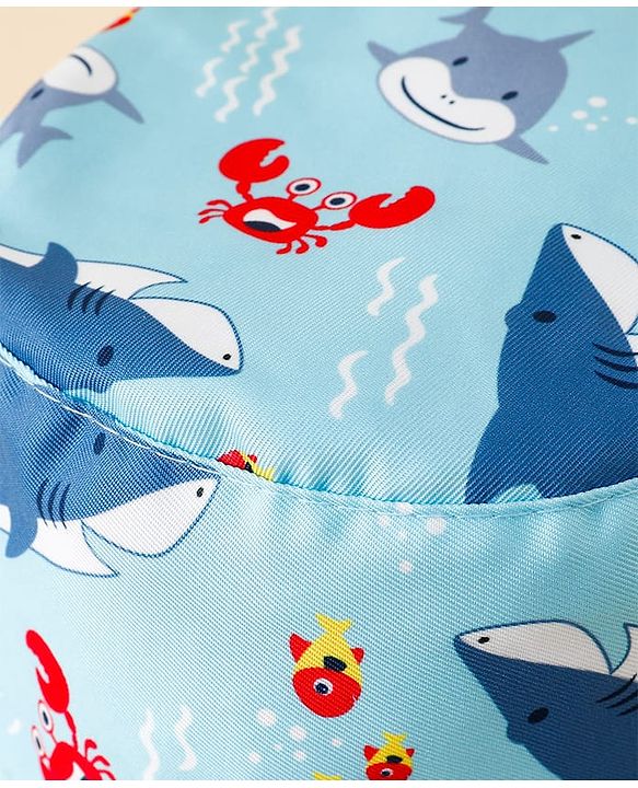 Pine Kids Bucket Hat With Shark Print Light Blue - Diameter 17 cm