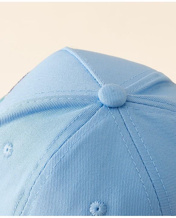Pine Kids Baseball Cap With Butterfly Sequin Detailing Light Blue - Diameter 17 cm