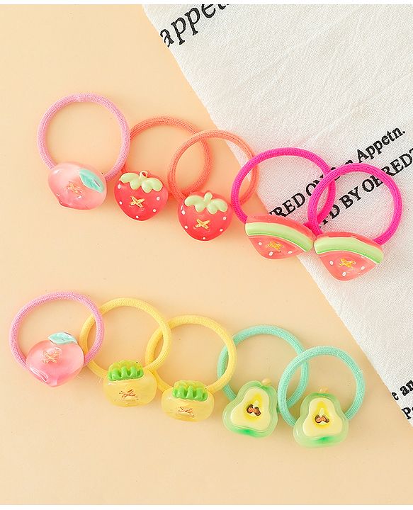 Babyhug Hair Rubber Bands Pack of 12 - Multicolor