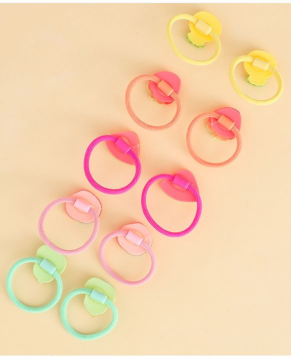 Babyhug Hair Rubber Bands Pack of 12 - Multicolor