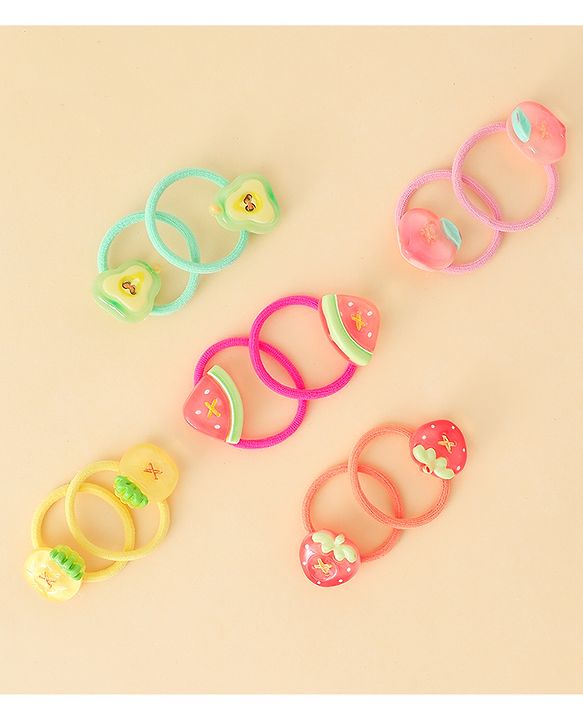 Babyhug Hair Rubber Bands Pack of 12 - Multicolor