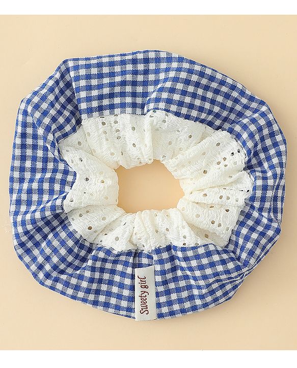 Pine Kids Rubber Bands & Scrunchies Sets With Bow Applique - Blue & Red