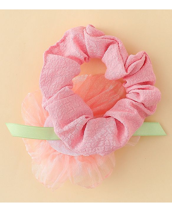 Pine Kids Headbands  with Floral Applique Pack of 2 - Multicolor