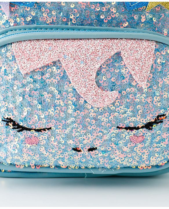 Babyhug Fashion Backpack with Sequins Applique - Pink