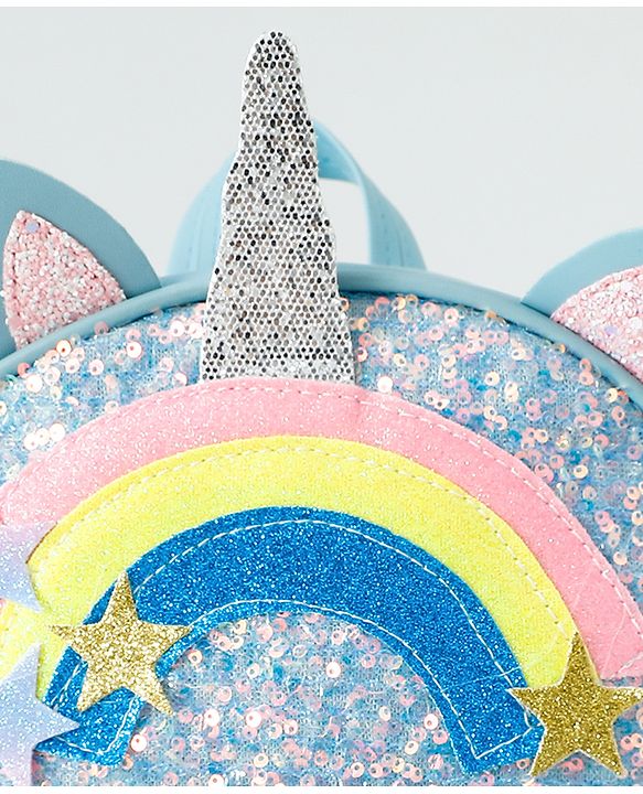 Babyhug Fashion Backpack with Sequins Applique - Pink