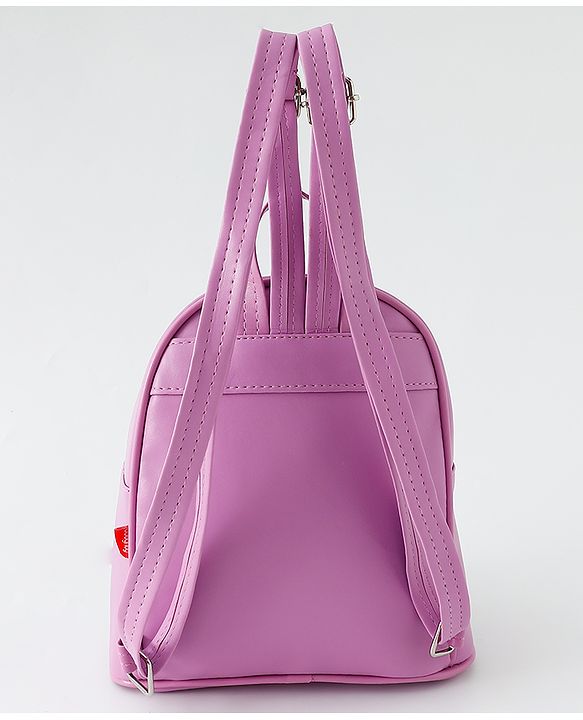 Babyhug Fashion Backpack with Butterfly Applique - Pink