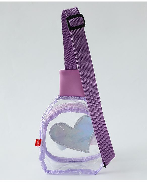 Babyhug Sling Bag with Bow Applique - Purple