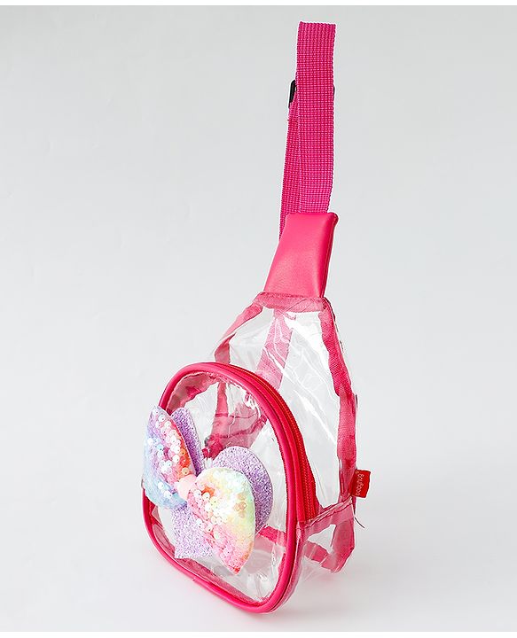 Babyhug Sling Bag with Bow Applique - Purple