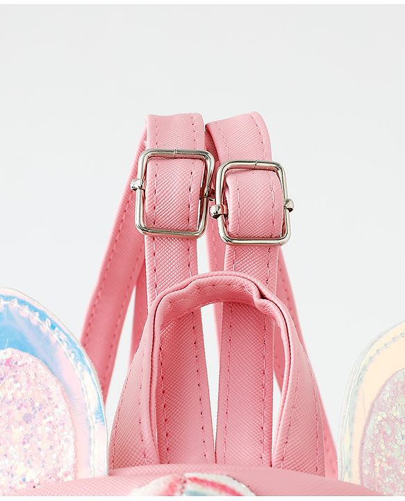 Babyhug Fashion Backpacks With Unicorn Horn - Pink