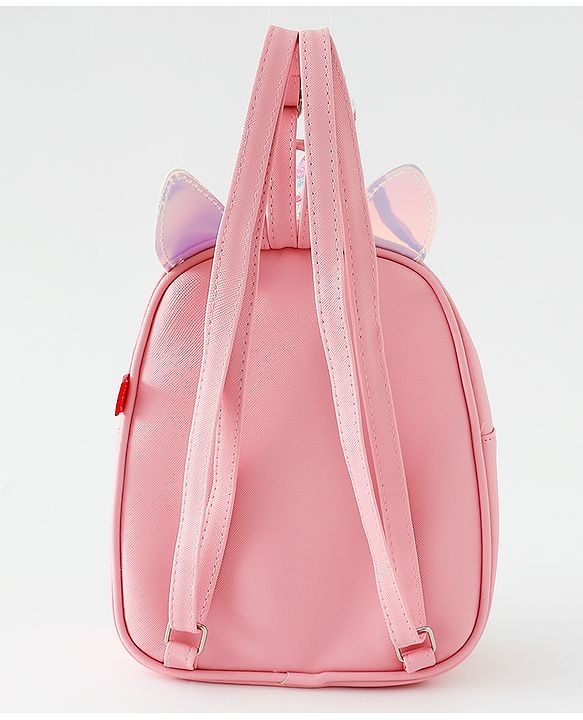 Babyhug Fashion Backpacks With Unicorn Horn - Pink