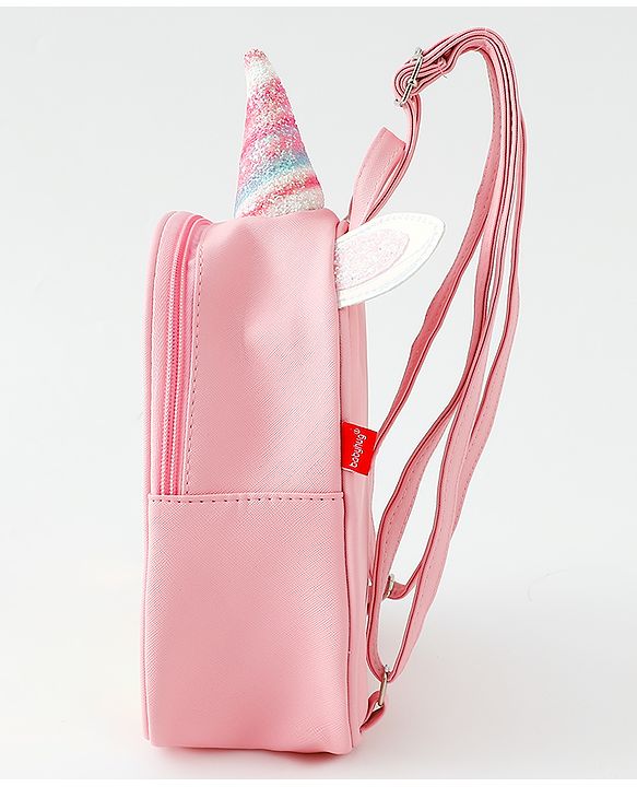 Babyhug Fashion Backpacks With Unicorn Horn - Pink