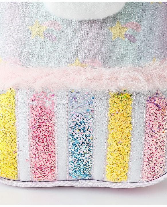 Babyhug Fashion Backpacks With Teddy Bear Applique - Multicolor