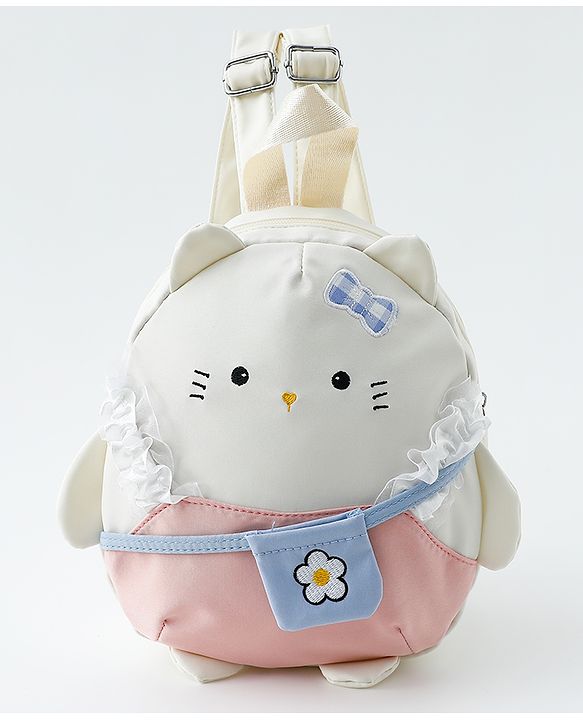 Babyhug Fashion Backpacks  - White&Pink