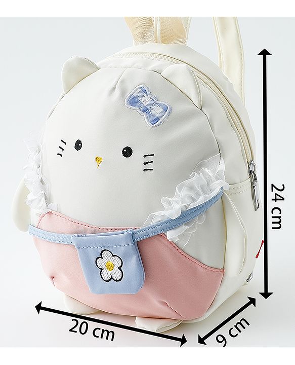 Babyhug Fashion Backpacks  - White&Pink