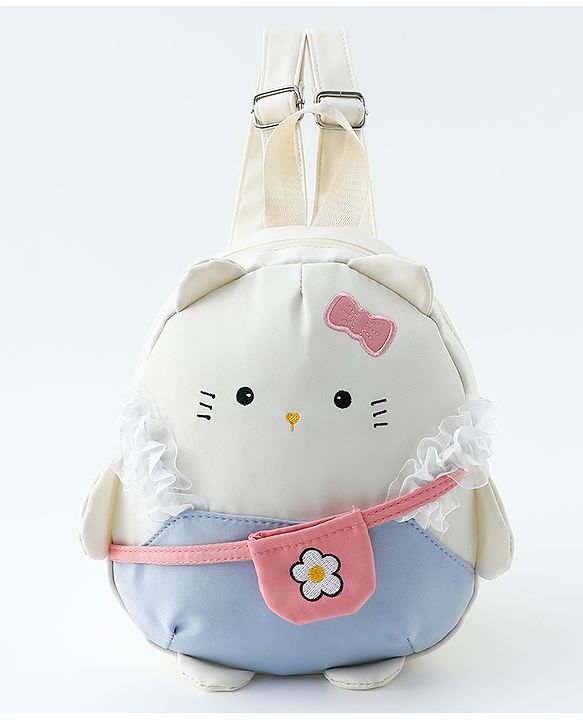 Babyhug Fashion Backpacks  - White&Blue
