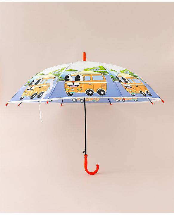 Babyhug Bus Printed Umbrella - Multicolor
