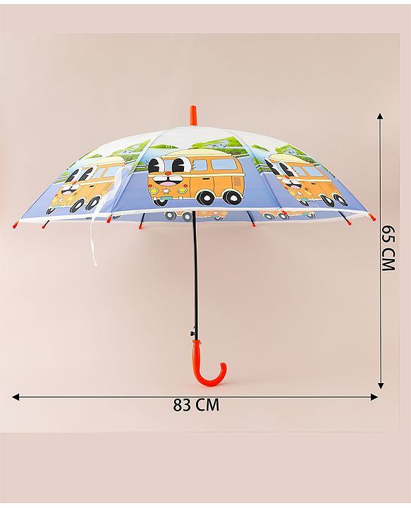 Babyhug Bus Printed Umbrella - Multicolor