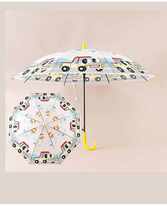 Babyhug Car Printed Umbrella - Multicolor