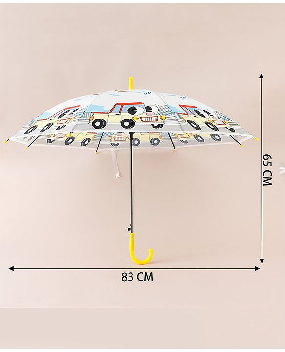 Babyhug Car Printed Umbrella - Multicolor