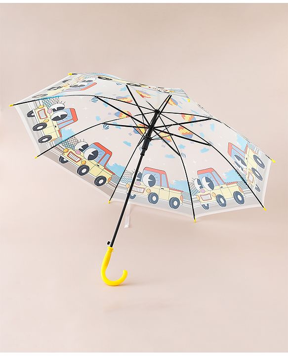 Babyhug Car Printed Umbrella - Multicolor