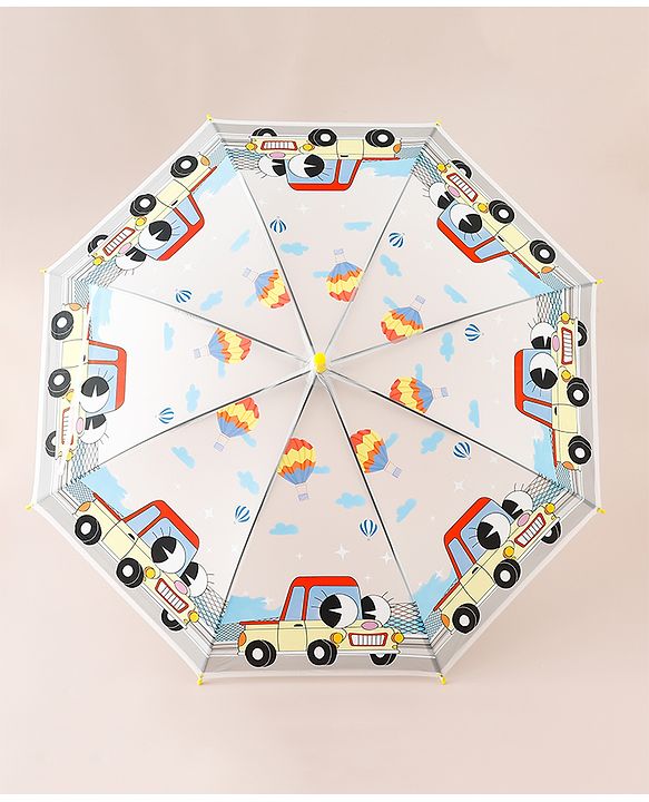 Babyhug Car Printed Umbrella - Multicolor