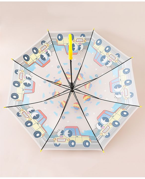 Babyhug Car Printed Umbrella - Multicolor