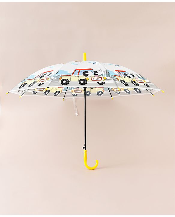 Babyhug Car Printed Umbrella - Multicolor