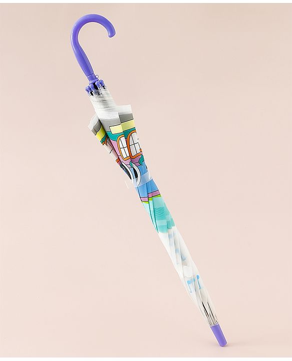 Babyhug Car Printed Umbrella - Multicolor
