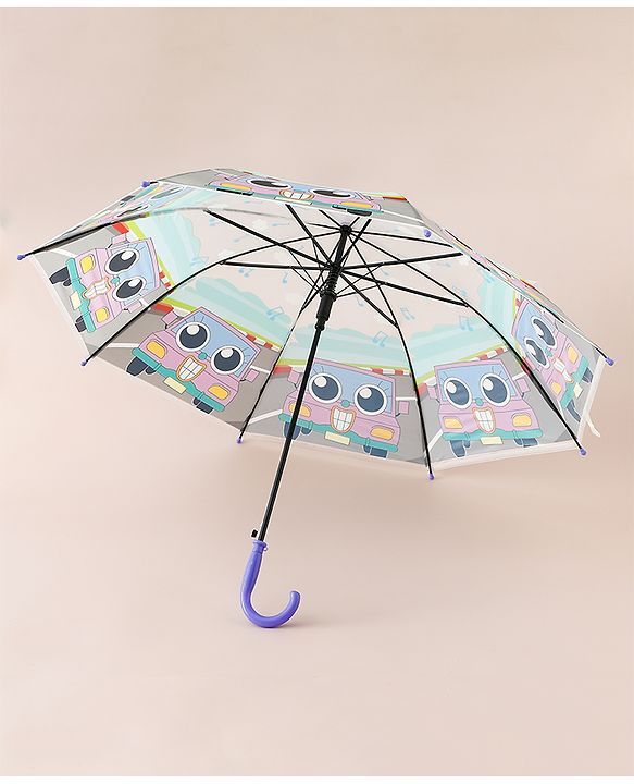Babyhug Car Printed Umbrella - Multicolor