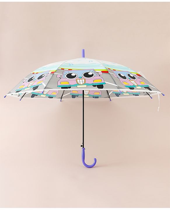 Babyhug Car Printed Umbrella - Multicolor