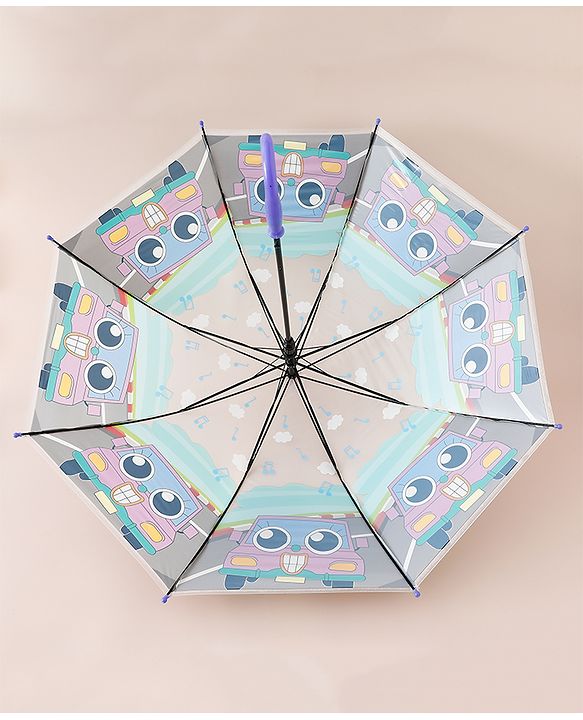 Babyhug Car Printed Umbrella - Multicolor