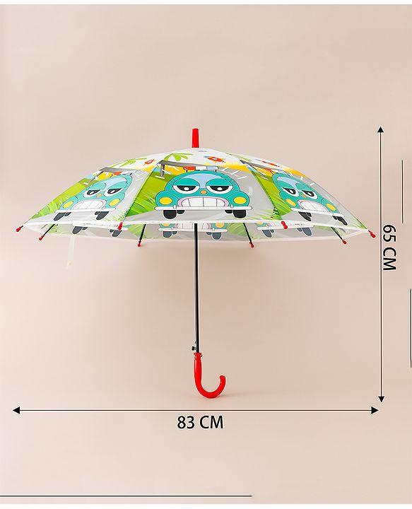 Babyhug Car Printed Umbrella - Multicolor
