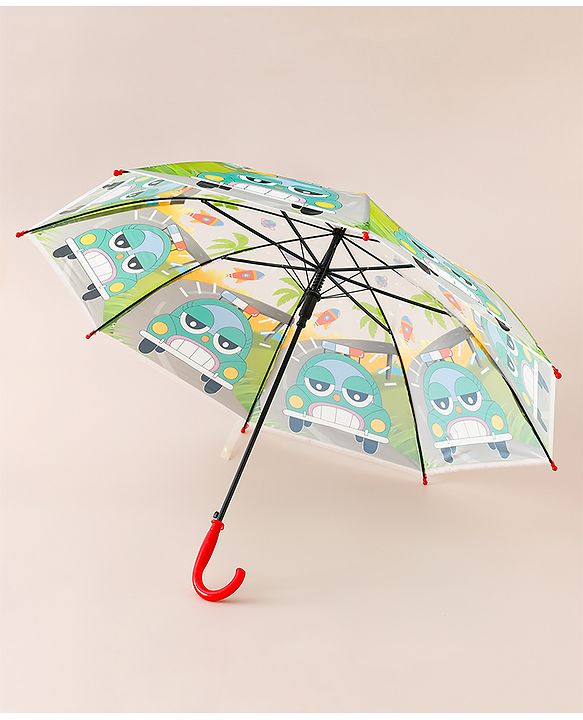 Babyhug Car Printed Umbrella - Multicolor