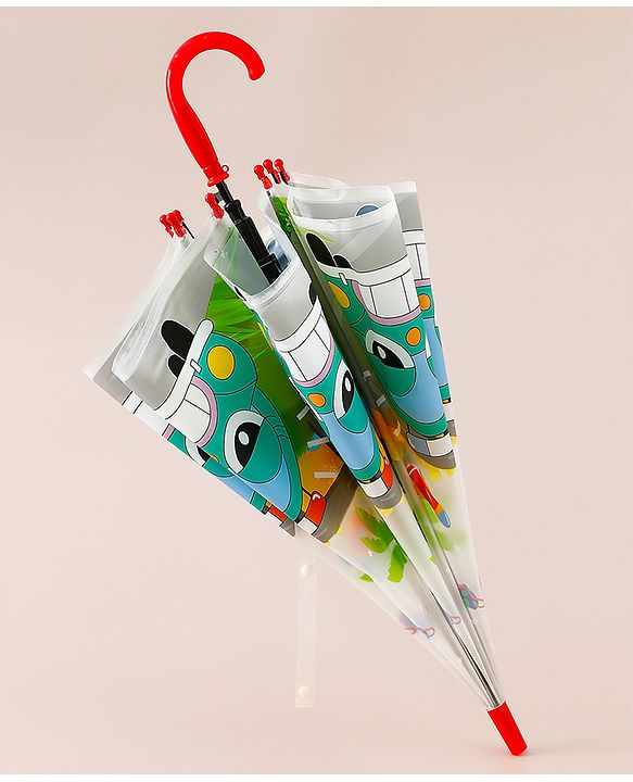 Babyhug Car Printed Umbrella - Multicolor