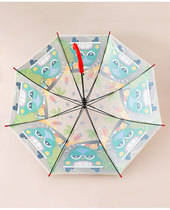 Babyhug Car Printed Umbrella - Multicolor