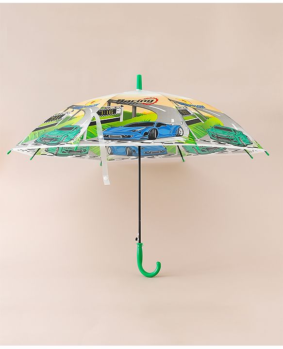Babyhug Racing Printed Umbrella - Multicolor