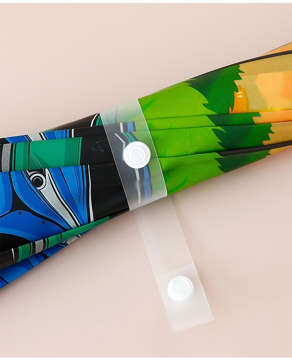 Babyhug Racing Printed Umbrella - Multicolor