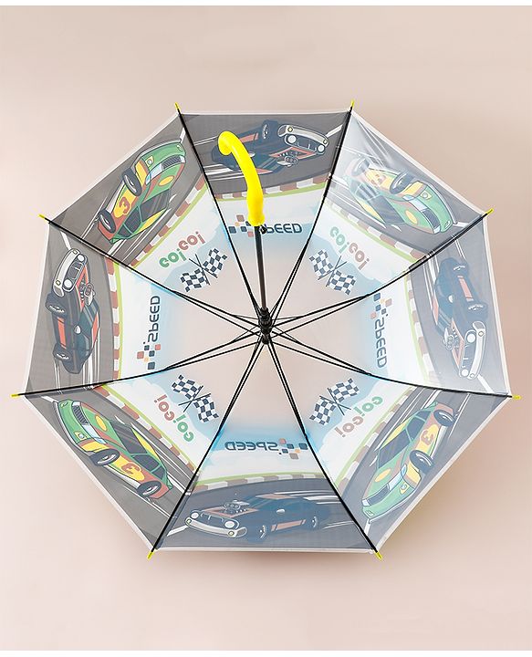 Babyhug Car Printed Umbrella - Multicolor
